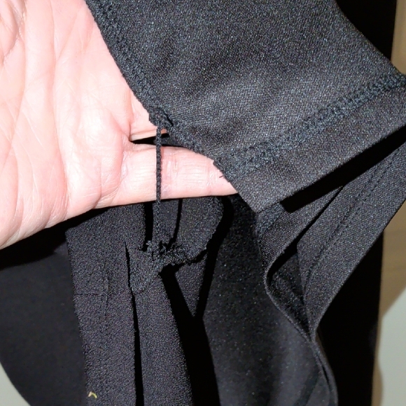 Elle Black Dress with White Collar Accent - Picture 4 of 6